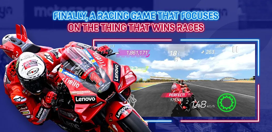 Скачать взлом MotoGP Racing '23 [МОД Все открыто] на Андроид