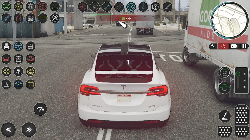 Скачать взлом Electric Tesla Model X Driver (Электрический водитель ) [МОД Все открыто] на Андроид