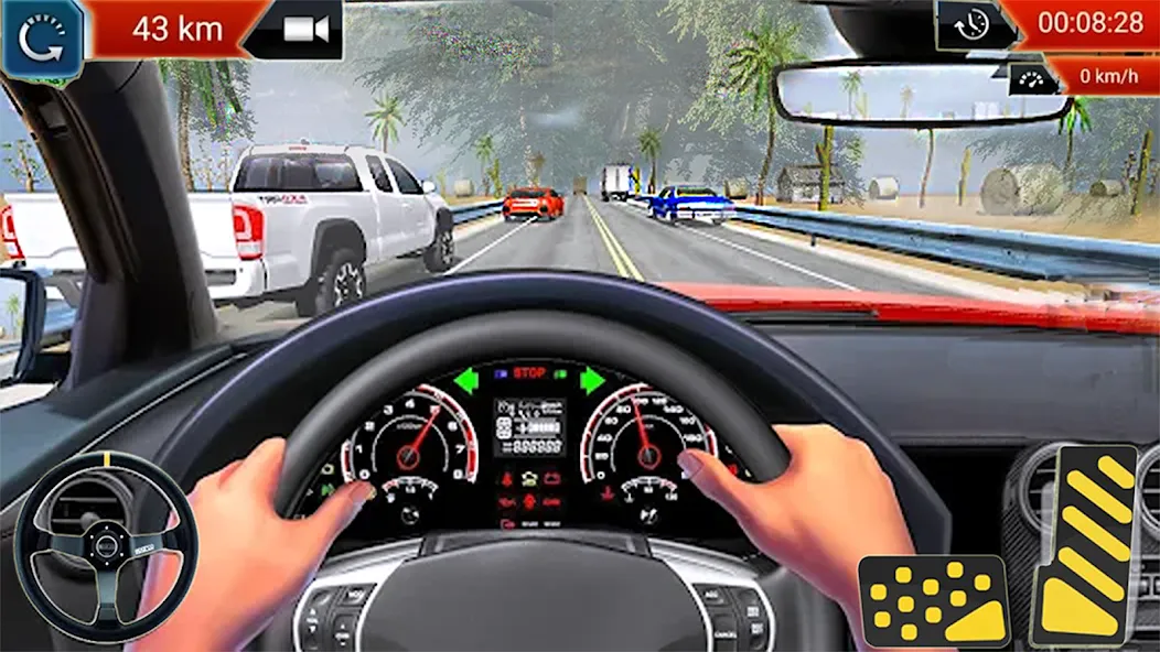 Скачать взлом Car Highway Racing Game (Трафик Рейсер Трафик игры) [МОД MegaMod] на Андроид