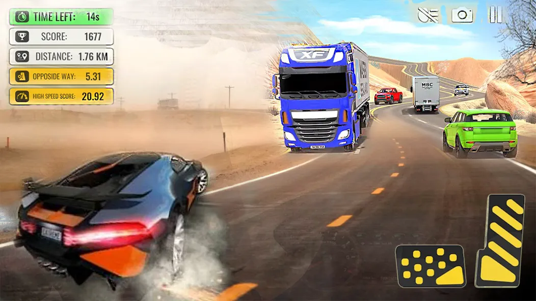 Скачать взлом Car Highway Racing Game (Трафик Рейсер Трафик игры) [МОД MegaMod] на Андроид