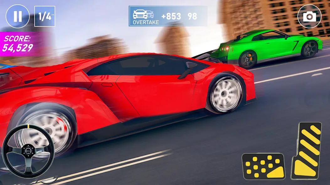 Скачать взлом Car Highway Racing Game (Трафик Рейсер Трафик игры) [МОД MegaMod] на Андроид