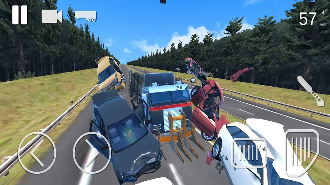 Скачать взлом Truck Crash Simulator Accident (Симулятор ДТП с грузовиком) [МОД Много денег] на Андроид