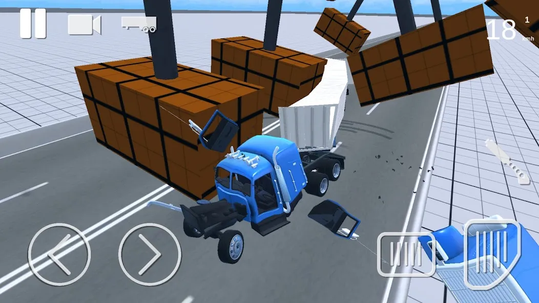 Скачать взлом Truck Crash Simulator Accident (Симулятор ДТП с грузовиком) [МОД Много денег] на Андроид