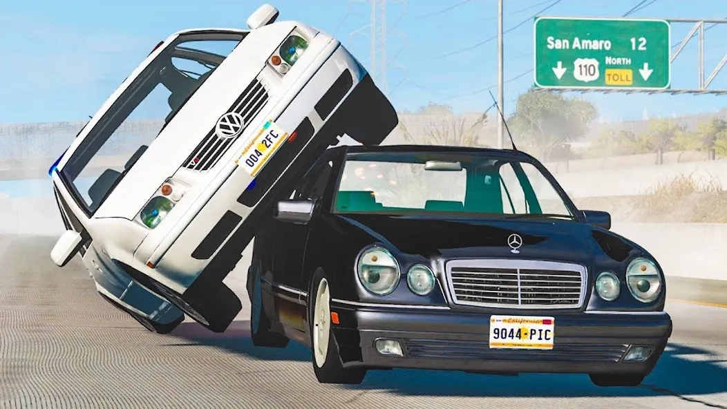Скачать взлом Realistic Car Crash Simulator (Реалистичный симулятор автокатастроф) [МОД Unlocked] на Андроид