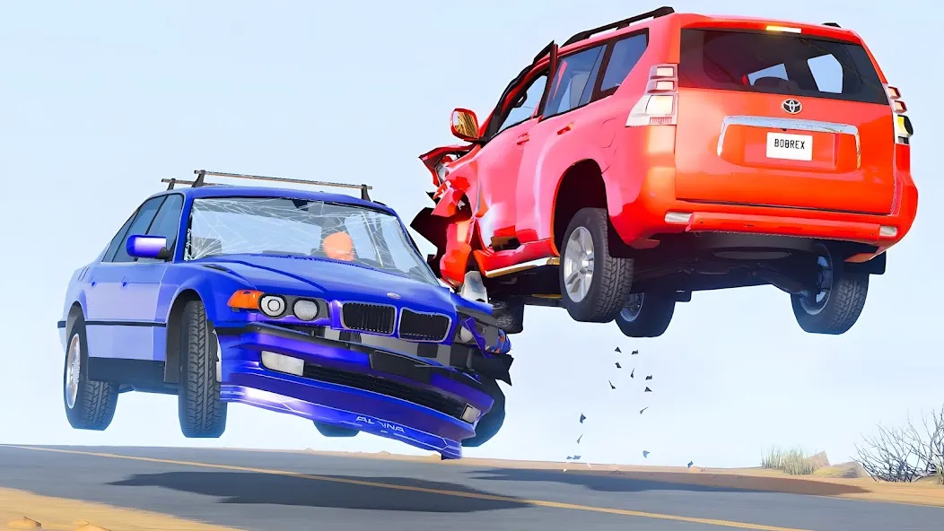 Скачать взлом Stunt Car Crash (Стант Кар Краш) [МОД Много денег] на Андроид