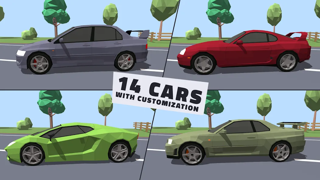 Скачать взлом Polygon Drift: Traffic Racing (Полигон Дрифт) [МОД Unlocked] на Андроид