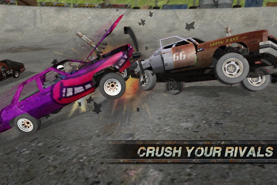 Скачать взлом Demolition Derby: Crash Racing (Демолиция Дерби) [МОД Бесконечные деньги] на Андроид
