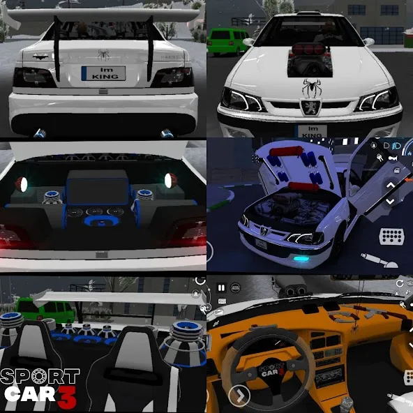 Скачать взлом Sport car 3 : Taxi & Police - (Спорткар 3) [МОД MegaMod] на Андроид