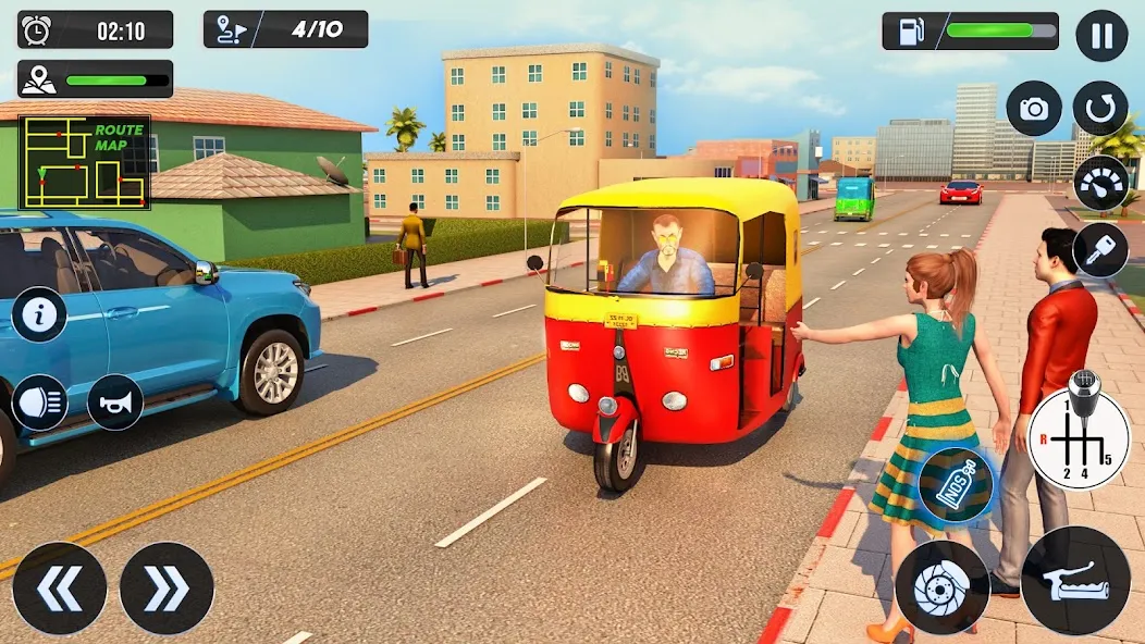 Скачать взлом Тук Тук Авто Вождение Игры 3D  [МОД MegaMod] на Андроид