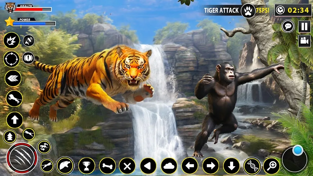 Скачать взлом Tiger Simulator Lion games 3D (Тигровый Симулятор Игр Льва 3D) [МОД MegaMod] на Андроид