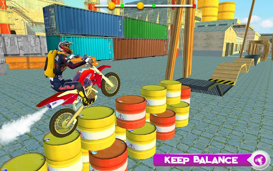 Скачать взлом Motor Bike Stunt Racing Games [МОД Все открыто] на Андроид
