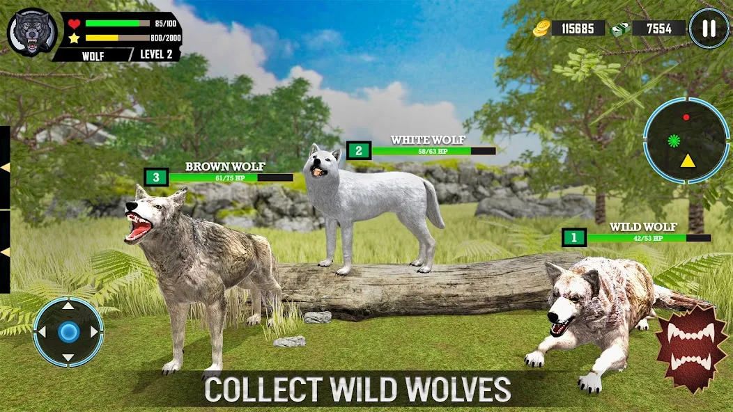 Скачать взлом Игра волк: симулятор животных  [МОД Все открыто] на Андроид