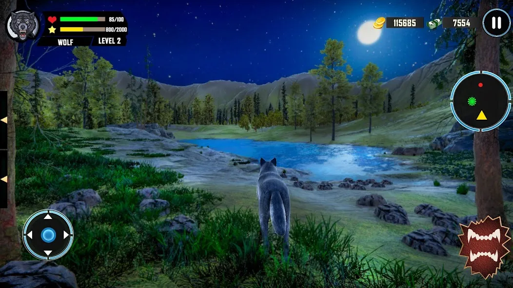 Скачать взлом Игра волк: симулятор животных  [МОД Все открыто] на Андроид