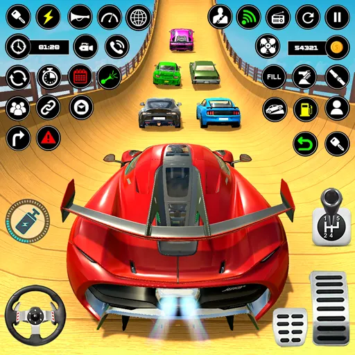 Скачать взлом Crazy Ramp Car Stunt Master 3D (Крэйзи Рэмп Кар Стант Мастер 3Д) [МОД Unlocked] на Андроид