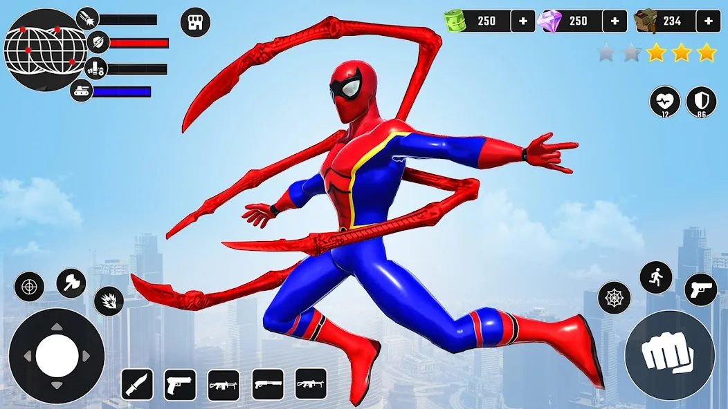 Скачать взлом Miami Superhero: Spider Games [МОД Unlocked] на Андроид