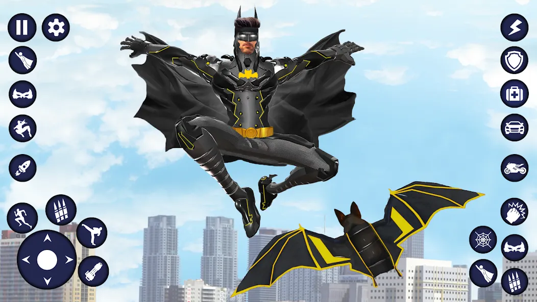 Скачать взлом Flying Bat Robot Car Transform (Флайинг Бэт Робот Кар Трансформ) [МОД Много денег] на Андроид