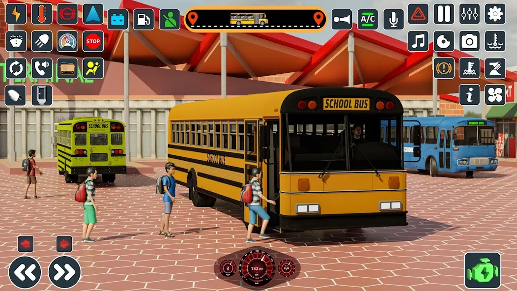 Скачать взлом School Bus 3d : City Bus Games (Школьный автобус симулятор игры на автобусе) [МОД Бесконечные деньги] на Андроид