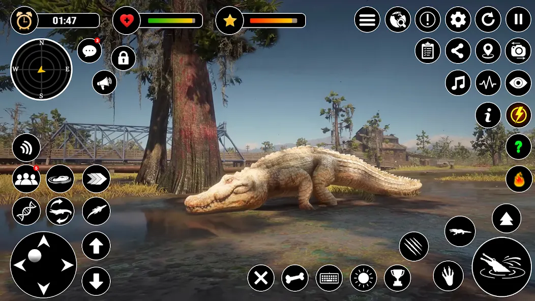 Скачать взлом Animal Crocodile Attack Sim (Энимал Крокодайл Аттак Сим) [МОД Меню] на Андроид