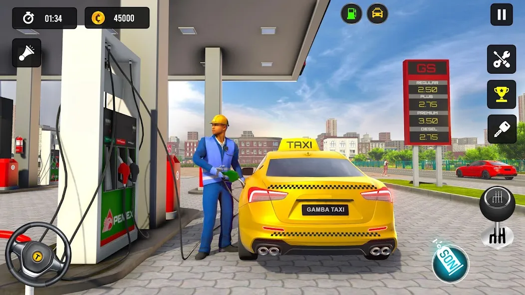 Скачать взлом Таксист 3d: Симулятор такси [МОД Бесконечные деньги] на Андроид