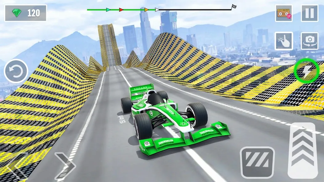 Скачать взлом Formula Car Stunt - Car Games (Формула автомобиль трюк) [МОД Бесконечные деньги] на Андроид
