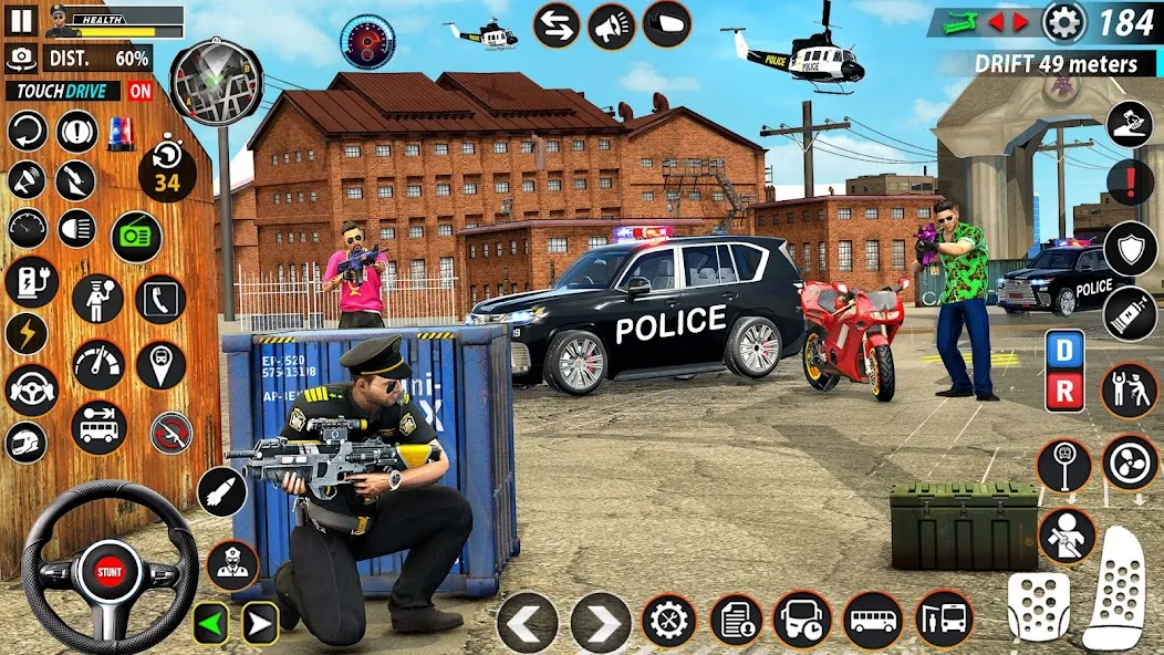 Скачать взлом Police Moto Bike Chase Crime (Полицейская мотоциклетная погоня за преступником) [МОД MegaMod] на Андроид