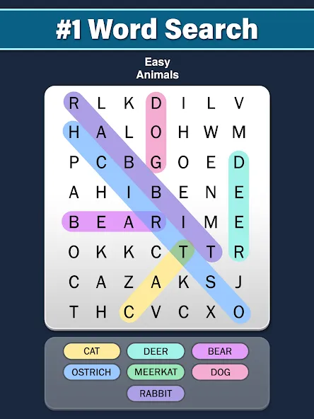 Скачать взлом Word Search: Word Find (Ворд Срч) [МОД MegaMod] на Андроид