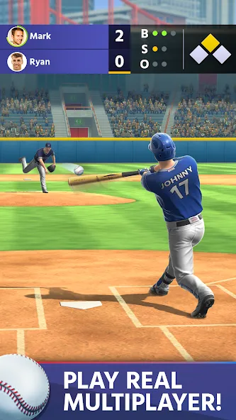 Скачать взлом Baseball: Home Run Sports Game (Бейсбол) [МОД Много денег] на Андроид