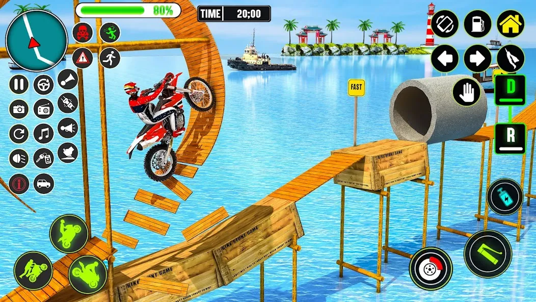 Скачать взлом GT Bike Racing Game Moto Stunt [МОД Меню] на Андроид