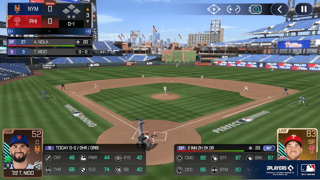 Скачать взлом MLB Perfect Inning 23 (МЛБ Совершенная Подача 23) [МОД MegaMod] на Андроид